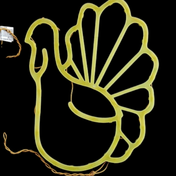 Thanksgiving Lighted Turkey Silhouette Window - Picture 9 of 13